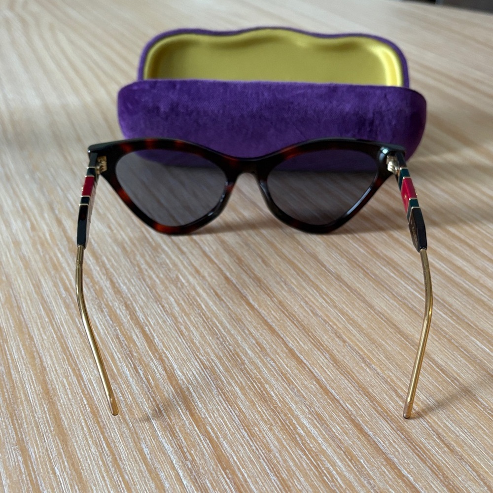 Gucci Brown Cat-Eye Sunglasses - Picture 5 of 7